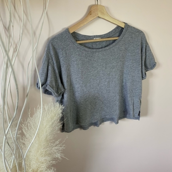 GARAGE Grey Crop Top Size S - Picture 3 of 8